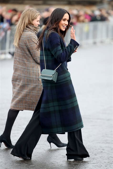 burberry tartan coat meghan|Kate Middleton and Meghan Markle's Scottish fashion highlights.